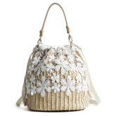Summer Woven Rattan Handbag Bags, Women Straw Shoulder Bag Straw Purse Beach Shoulder Tote Handbags for Women